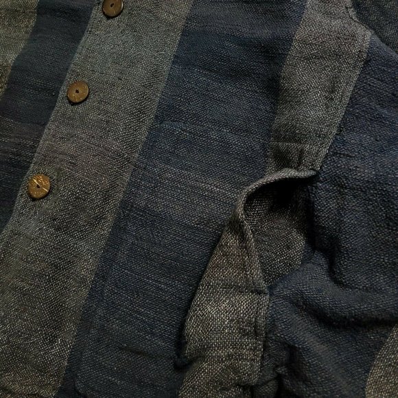 SOLD - Yasuko Kurisaka 1990s (L-XXL) Woven Cardigan Kimono - Picture 5 of 9